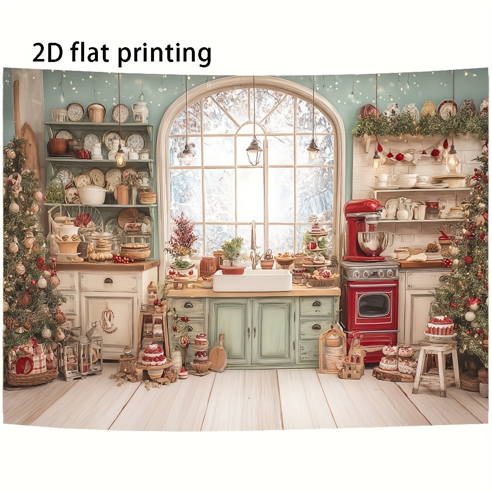 خلفية بوليستر مسطحة 2D مكونة م - مراجعة Kitchen Baking Background وسعره