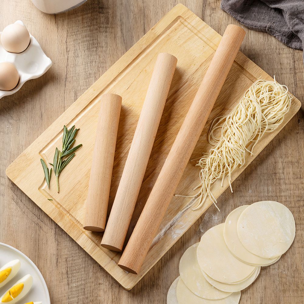 أداة فرد العجين الخشبية الصلبة - مراجعة Kitchen Roller Baking وسعره