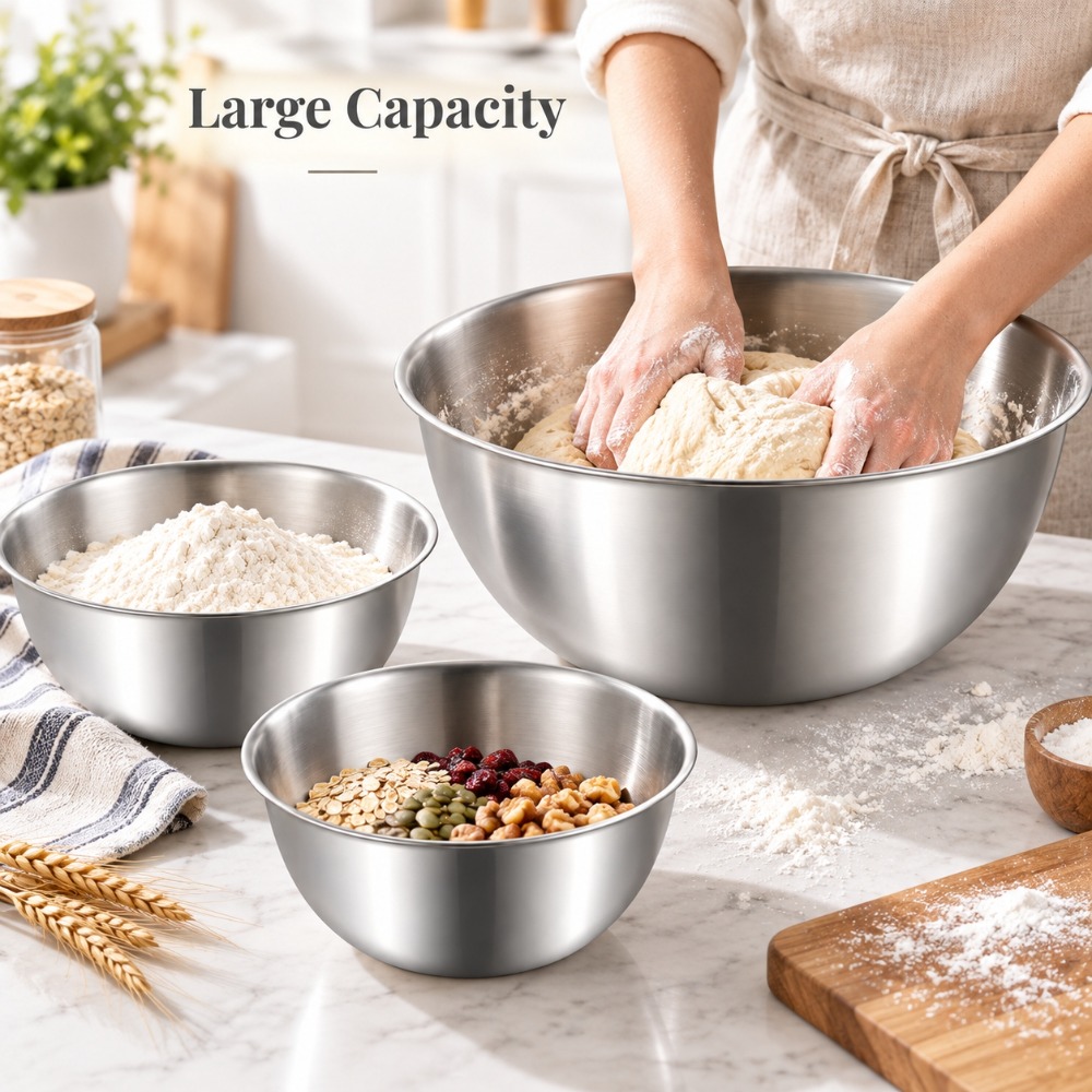 مجموعة أوعية خلط من الفولاذ ال - مراجعة Baking Kitchen Set وسعره