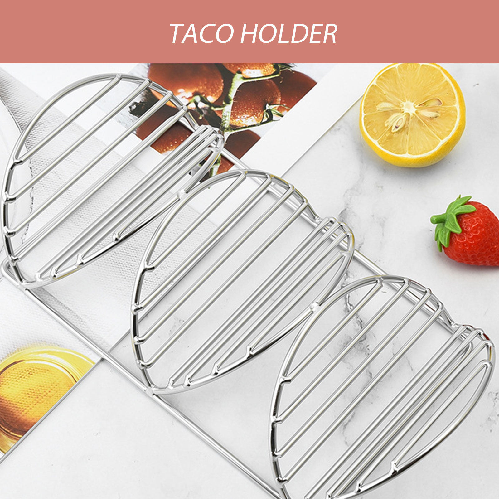 حامل تاكو من الفولاذ المقاوم ل - مراجعة Kitchen Baking Rack وسعره
