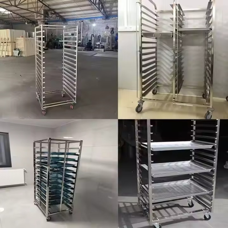 6 10 15 16 طبقات الفولاذ المقا - مراجعة Kitchen Baking Cart وسعره