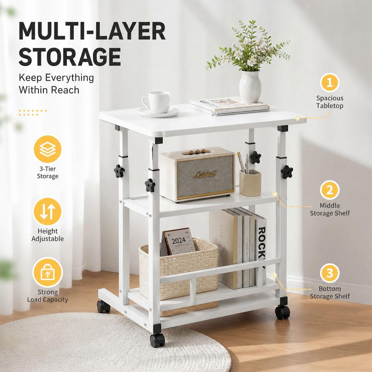 عربة متعددة الاستخدامات معدنية - مراجعة Kitchen Baking Cart وسعره